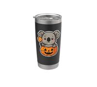 Koala en citrouille avec sucette Gobelet isotherme en acier inoxydable double paroi