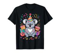 Koala Gâteaux Confettis Anniversaire Fête Koalas T-Shirt
