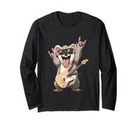 Koala Guitare électrique Rock Roll Solo Pop Graphic Manche Longue