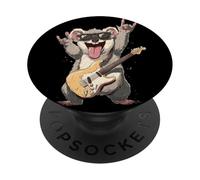 Koala Guitare électrique Rock Roll Solo Pop Graphic PopSockets PopGrip Adhésif