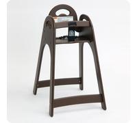 Koala High Child Chair KB105 Design - High quality HDPE plastic - Stackable, Couleur:Brun