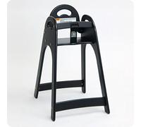 Koala High Child Chair KB105 Design - High quality HDPE plastic - Stackable, Couleur:Noir