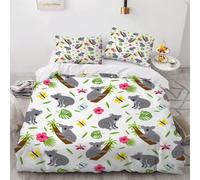 Koala Housse De Couette X Imprim¿¿ D Animaux Sauvages Parure De Lit Personnes Ado Fille Enfants Microfibre Literie Pi¿¿Ces Avec Fermeture ¿¿Clai