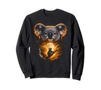 Koala Hurlant à la Lune Fantasy Art Forest Sweatshirt