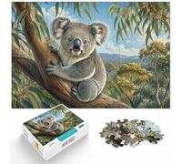 Koala in Eucalyptus Tree, Puzzle Adulte avec 1000 Pièces, 1000pcs (40x28cm) | Pour un défi patient pendant le temps libre : ce puzzle pour adultes de 1000 pièces offre une pause loin des écrans.