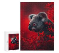 Koala in Red Berries Puzzle 1000 Pièces Educa Jouet en Bois Cadeau Unique Décoration Intérieure Jeu Éducatif Challenge Toy Adultes Et Enfants À Partir De 14 Ans 300 PCS