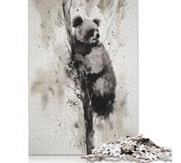 Koala Ink Drawing Puzzle Imposible,desafío for Adults Juego Educativo 1000 Piezas Obra De Arte De Juego De Para Adultos Y Niños Mayores De 12 Años 1000pcs (38x26cm)