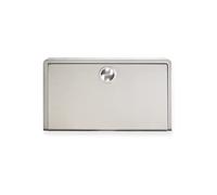 Koala Kare Horizontal Stainless Steel Surface Mounted Baby Changing Station, Grey