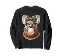 Koala Mignon avec Chewing-Gum Confortable en Forme d'animal d'automne Sweatshirt