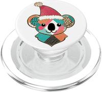 Koala Mignon et Amusant Portant Un Chapeau de Père Noël, aventurier Amateur de Faune PopSockets PopGrip pour MagSafe