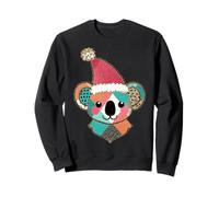 Koala Mignon et Amusant Portant Un Chapeau de Père Noël, aventurier Amateur de Faune Sweatshirt