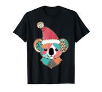 Koala Mignon et Amusant Portant Un Chapeau de Père Noël, aventurier Amateur de Faune T-Shirt