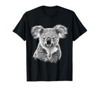 Koala Mignon Impression Art Amoureux des Animaux Portrait Motif Koala T-Shirt