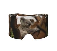 Koala mignon sur un arbre,Masque pour les yeux bloquant la lumière Cache-yeux et cache-oreilles pour le sommeil