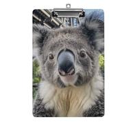 Koala Porte-bloc portrait pour bureau, maison, porte-bloc en acrylique A4 avec trous de suspension en acier inoxydable, porte-bloc durable pour notes, examens, partitions de musique 31,8 x 21,6 cm