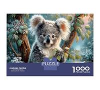 Koala Puzzle DIY 1000 Pièces en Carton Ruisseau forestier pour Seniors Amélioration De La Mémoire Loisirs Créatifs 52x38cm/1000pcs