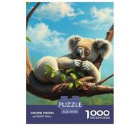 Koala Puzzles 1000 Pièces Cadeau Unique Animaux Jeu Éducatif Challenge Toy À De Qualité Supérieure Peinture Art pour Adultes Et Enfants À Partir De 12 Ans 70x50cm/1000pcs
