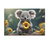 Koala Puzzles en Bois 1000 Pièces pour Adultes, Matériaux Recyclables De Qualité Supérieure Puzzle, Jeu en Famille, （75×50cm）