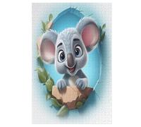 Koala Puzzles en Bois Adultes Et Adolescents 1000 Pieces Enfants Puzzle Décoration Mur Moderne Art Jouets Cadeau Intéressants （78×53cm）