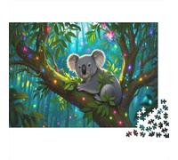 Koala Puzzles Puzzle 1000 Pièces Adulte 1000 Pièces Puzzle en Bois Défi Jouets Animaux de la Jungle Moderne Jeu De l'art De La Décoration 1000pcs (75x50cm)