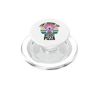 Koala rétro Mignon I Can't Imagine Life Without Pizza PopSockets PopGrip pour MagSafe