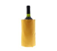 Koala Spain Lot de 20 refroidisseurs de vin avec gel rapide refroidissement compartimenté, 4 couches anti-condensation, couleur jaune, Velcro réglable, bouteille de vin ou champagne