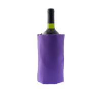 Koala Spain Lot de 20 refroidisseurs de vin avec gel rapide refroidissement compartimenté, 4 couches anti-condensation, couleur violette, velcro réglable, bouteille de vin ou champagne