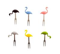 Koala Spain Lot de 6 brochettes en acier inoxydable pour aliments 3D 6 couleurs