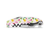 Koala Spain Tire-bouchon rétro à deux temps, imprimé flamant rose