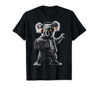 Koala Support Radio Lunettes de Soleil Casque Motif Animal Art Koala T-Shirt