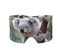 Koala sur une branche,Masque pour les yeux bloquant la lumière Cache-yeux et cache-oreilles pour le sommeil