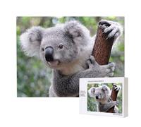 Koala sur Une Branche,Puzzle Familial en Bois de 500 pièces pour Adultes et Adolescents, décoration d'intérieur