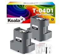 KOALA T04D1 T04D100 Boîte d'entretien d'encre Compatible avec T04D1 T04D100 C13T04D100 pour Workforce Pro ET-4750 ET -4850ET-3700 ET-3750 ET-4856 ET-5150 ET-5170 ET-15000 (Lot de 2)