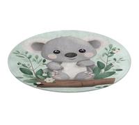 Koala Tapis de bain doux et absorbant antidérapant pour porte d'entrée et arrière style rustique - 80 x 80 cm - pour chambre à coucher, salon, décoration d'intérieur
