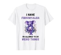 Koala Things Fibromyalgie Guerrier Sensibilisation à la fibromyalgie T-Shirt