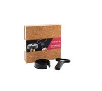 Koala UnCork CP Tire-bouchon à feuilles pour vieux vins en acier inoxydable Coffret en liège Cadeau premium pour œnophiles