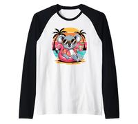 Koala Vacances d’Été Plage Piscine Bouée Flamant Rose Manche Raglan