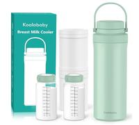 Koalababy Refroidisseur de lait maternel portable de 650 ml - Refroidissement 24 heures avec technologie Frost-Max, comprend 2 biberons pour le stockage du lait maternel, refroidisseur isotherme pour