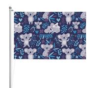 Koalas mignons, animaux d'Australie,Drapeau de jardin, bannière décorative, drapeau double face, 2 x 3 pieds, pour extérieur et intérieur