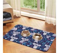 Koalas Mignons, Animaux d'Australie,Tapis d'alimentation pour Animaux de Compagnie, Sets de Table en Cuir PU pour Chats et Chiens,30x45cm