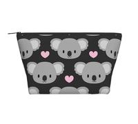 Koalas Mignons et Coeurs Roses, Trousse de Toilette Trousse de Maquillage Sac à cosmétiques Trousse de Toilette de Voyage Portable