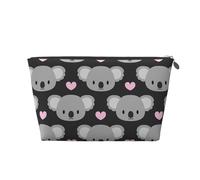 Koalas Mignons et Coeurs Roses, Trousse de Toilette Trousse de Maquillage Sac à cosmétiques Trousse de Toilette de Voyage Portable
