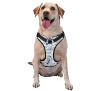 Koalas Mignons et Fleurs,Harnais pour Animaux de Compagnie, Harnais réfléchissant réglable pour Chien,M