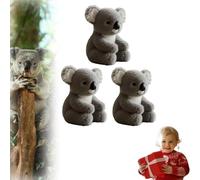 Koaly Koaly Lot de 3 peluches Koaly AI en peluche lestée pour le soutien émotionnel, jouet thérapeutique pour enfants/adultes, dormir, voyage, anniversaire, famille