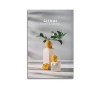 koanga Poster décoratif sur toile de citron et de fruits frais - Impression d'art moderne pour chambre à coucher - 50 x 75 cm