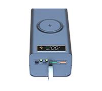 Koanhinn 21X18650 - Boîte de rangement LED PD Quick QC3.0 Charge 18650 Power Bank Case Shell 15W Wireless Charging A