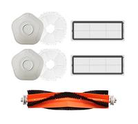 Koanhinn Kit d'accessoires 7 pièces pour aspirateur robot W10/W10 Pro Brosse principale amovible lavable