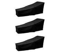 Koanhinn Lot de 3 housses de protection imperméables pour chaise longue de jardin - Couche de protection pour meubles de terrasse
