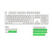 Koanhinn XDA Anglais PBT Clavier mécanique 135 touches Lait Vert Sublimation Clavier Capuchon de clavier