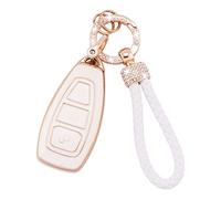 Koaudb Coque de clé de Voiture Compatible avec Ford Fiesta Focus C-Max Galaxy B-Max Grand C-Max Kuga Mondeo S-Max Smart Car Remote Key Fob Case (Frd-3)